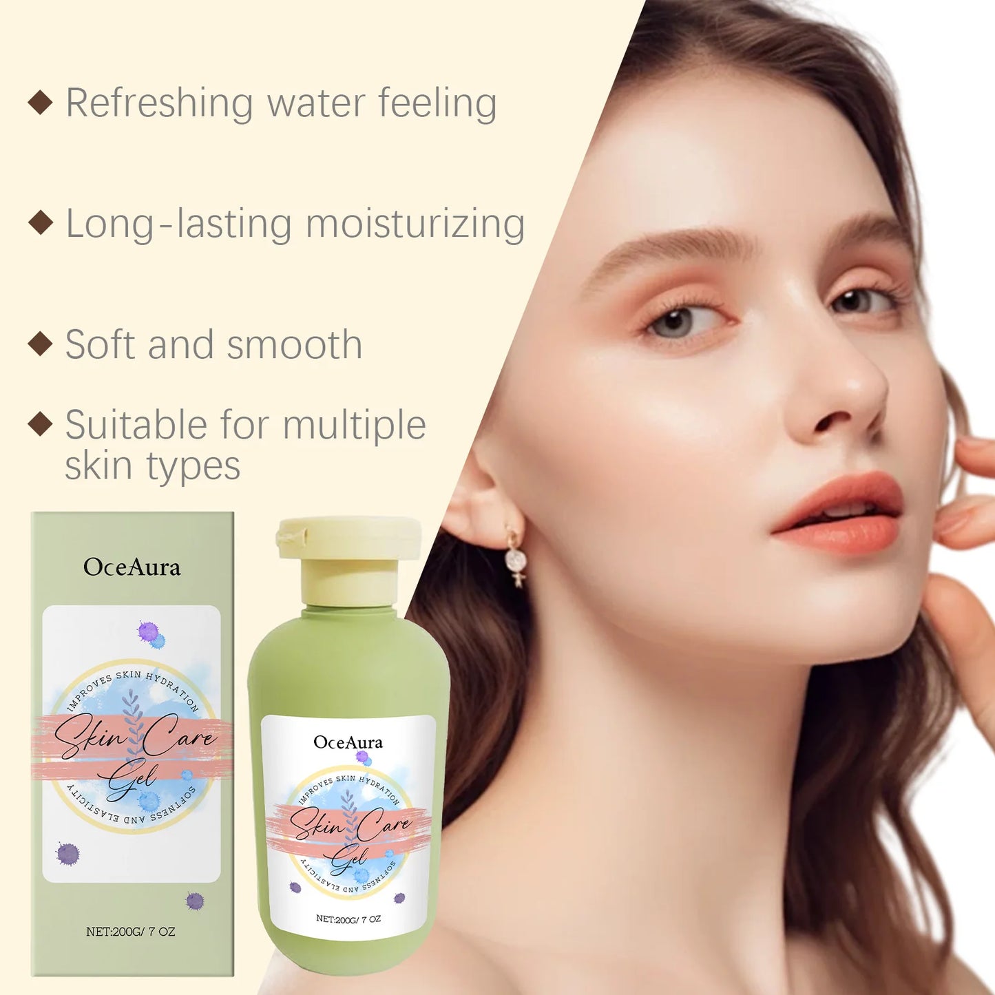 OceAura 200g Moisturizing Skin Gel – Nourish, Lift & Brighten