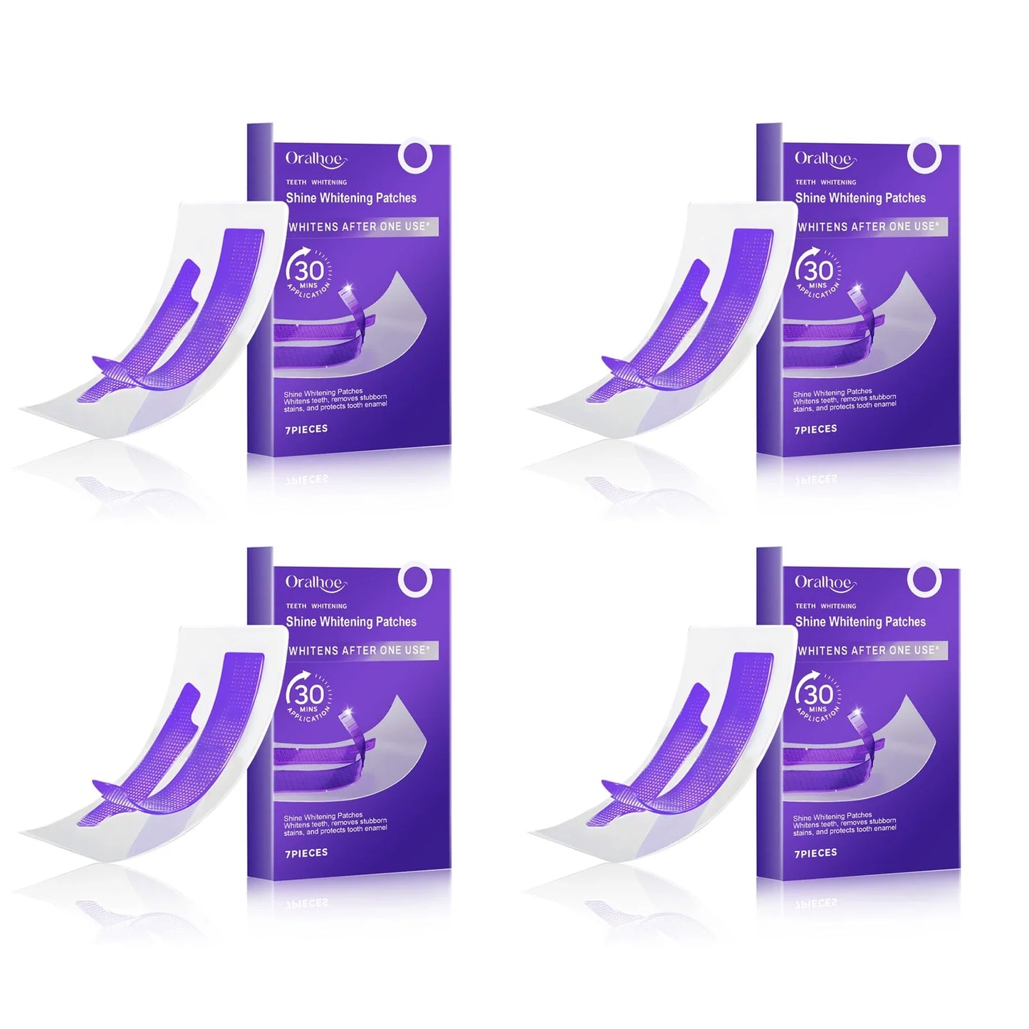 Oralhoe Teeth Whitening Strips – Stain Removal Gel Patches