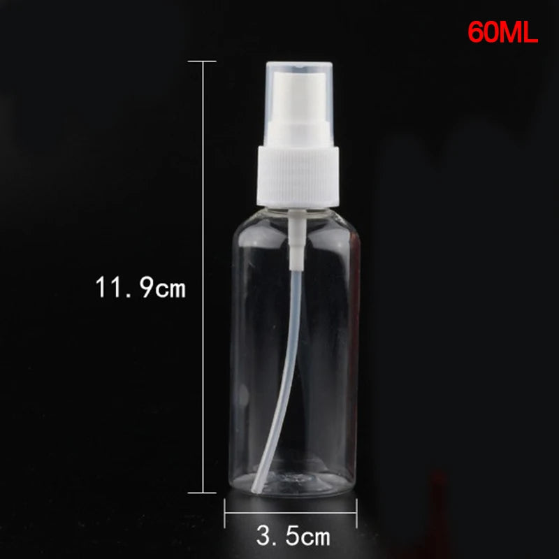Clear Refillable Travel Spray Bottle – Mini Plastic Atomizer