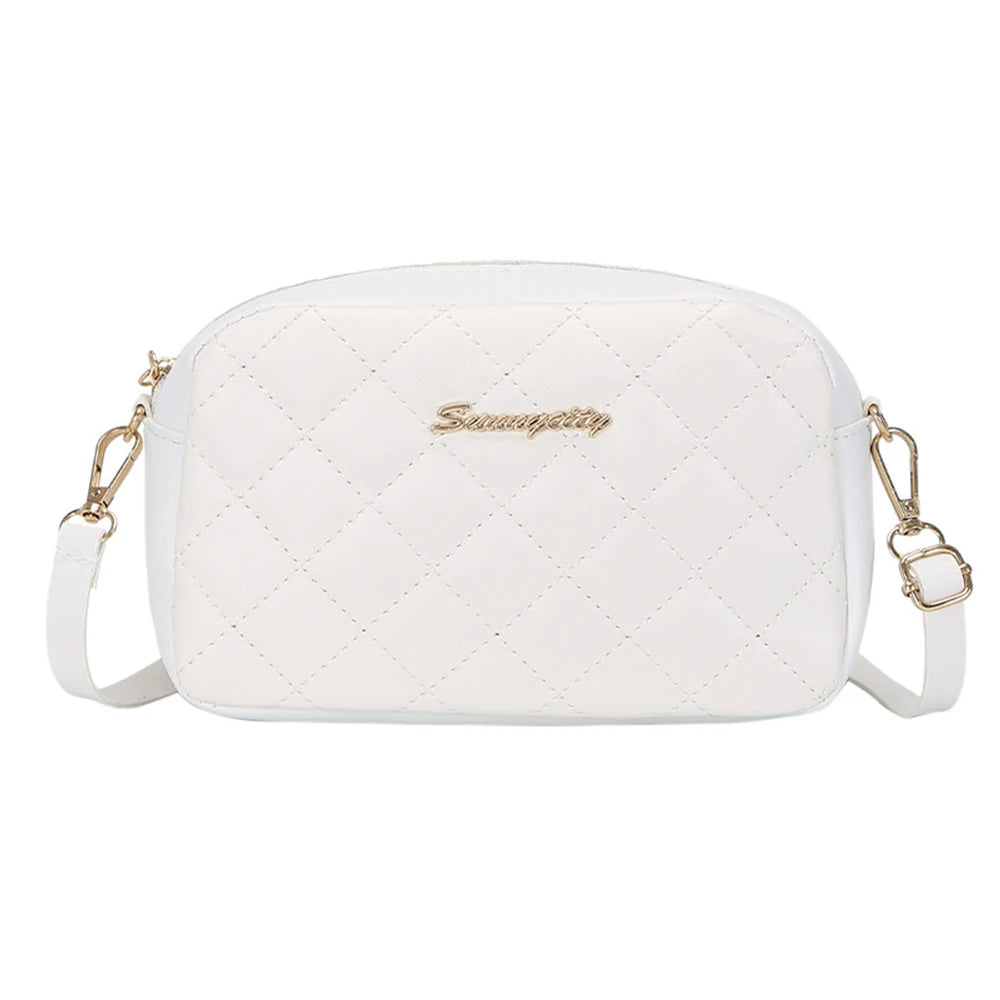 PU Leathe Shoulder Side Bags Adjustable Shoulder Strap Bag for Friend Family Neighbors Gift Peaceful Pleasures Health and Wellness WHITE