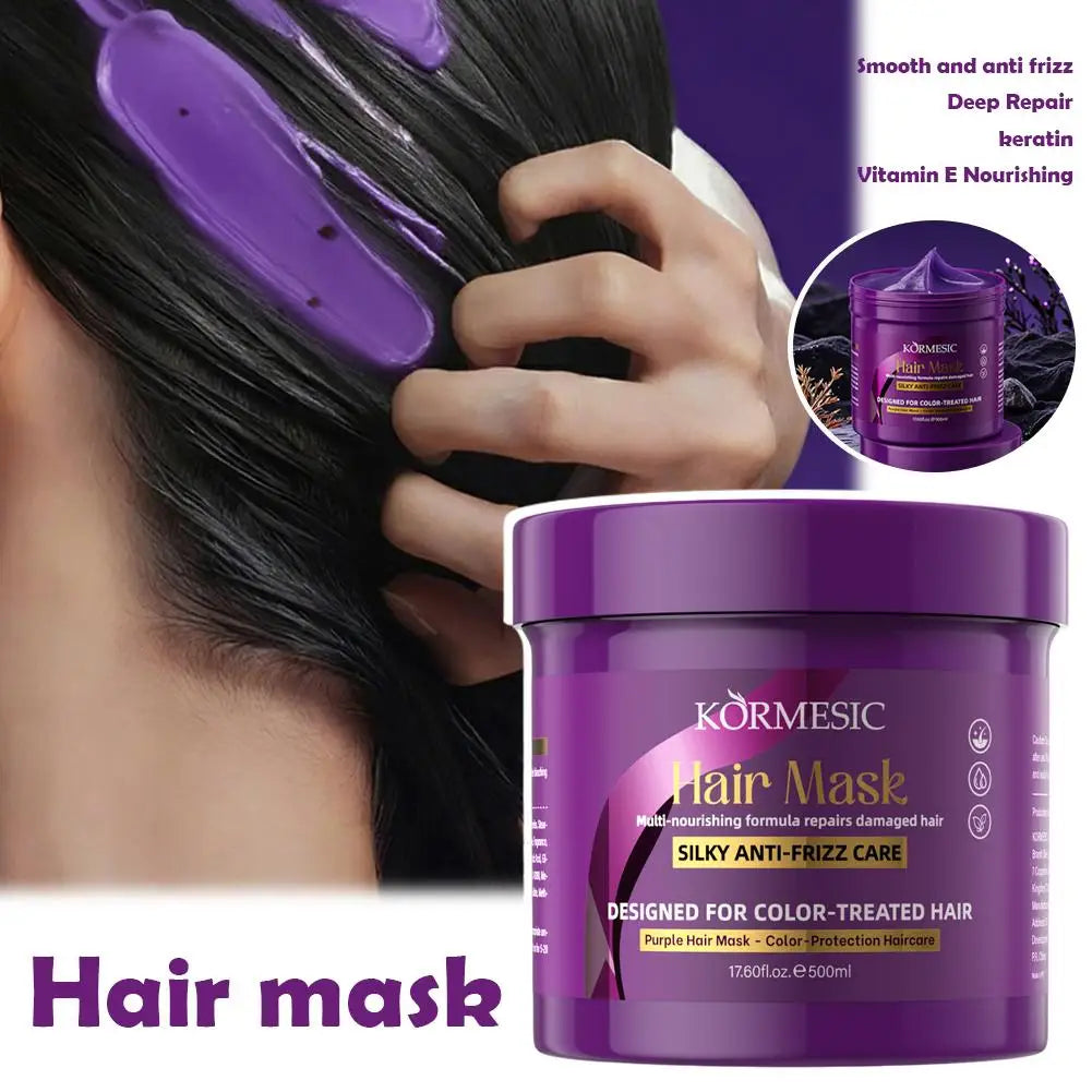 KORMESIC Keratin Hair Mask for Frizzy Color-Treated Hair 500ml