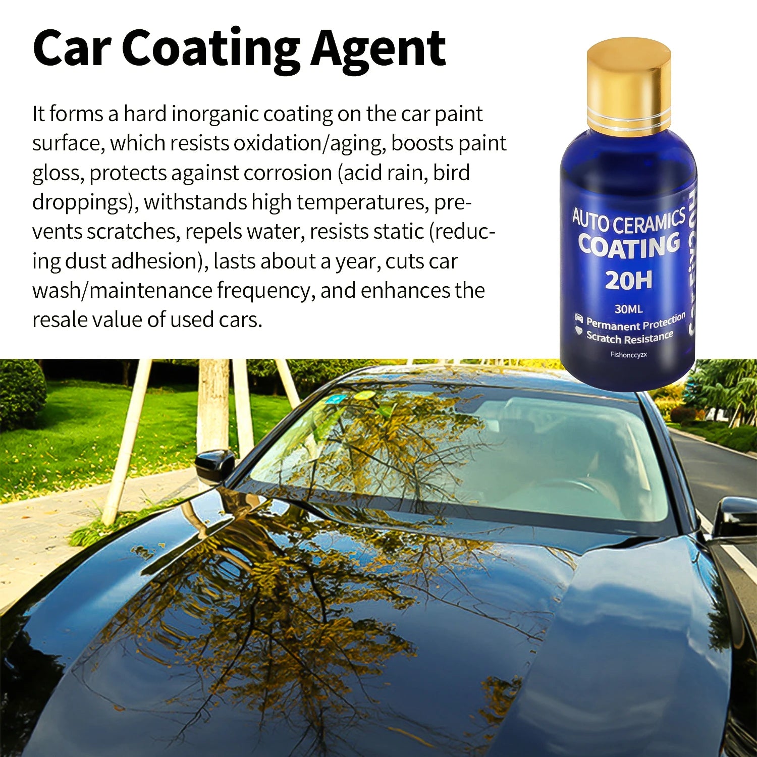 20H Car Coating Polishing Wax Anti-Scratch Paint Protection 5-year Guarantee Glossy Prolonging Paintworks Ceramic Liquid Glass Peaceful Pleasures Health and Wellness