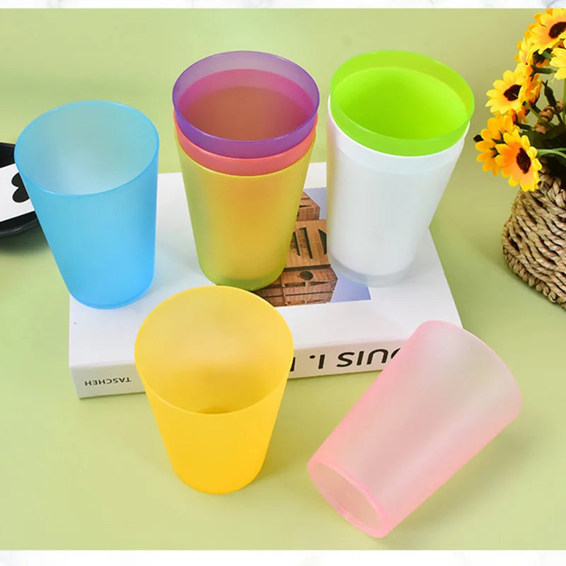 Unbreakable Stackable Restaurant Plastic Tumbler/Cup (Set of 8) 16 Ounce Clear for Restaurants and Home Dishwasher Safe BPA Free Peaceful Pleasures Health and Wellness 8Colors