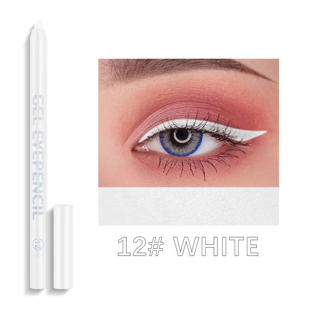 Dragon Ranee 12-Color Pearlescent Waterproof Eyeliner Pencil