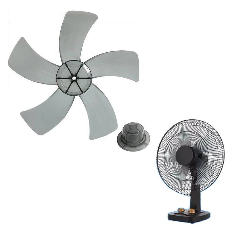 12-Inch 5-Blade Replacement Fan Blade with Nut Cover | Pedestal & Desk