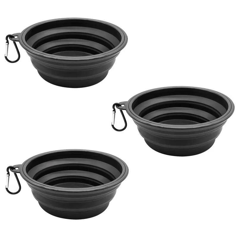 Collapsible TPE Pet Travel Bowl for Dogs & Cats – 350ml