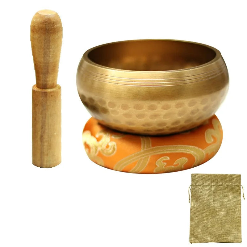 Bronze Bowl Handmade Singingbowl Sanskrit Bowlsound Xizang Bronzebowl