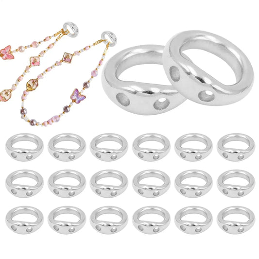 20pcs Copper Double Hole Jump Rings for Jewelry Making Jewelry Findings Peaceful Pleasures Health and Wellness