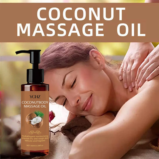 YCHZ Coconut Massage Oil – Hydrating Body, Face & Hair | 100ml Body Massage Oil Oasis Select