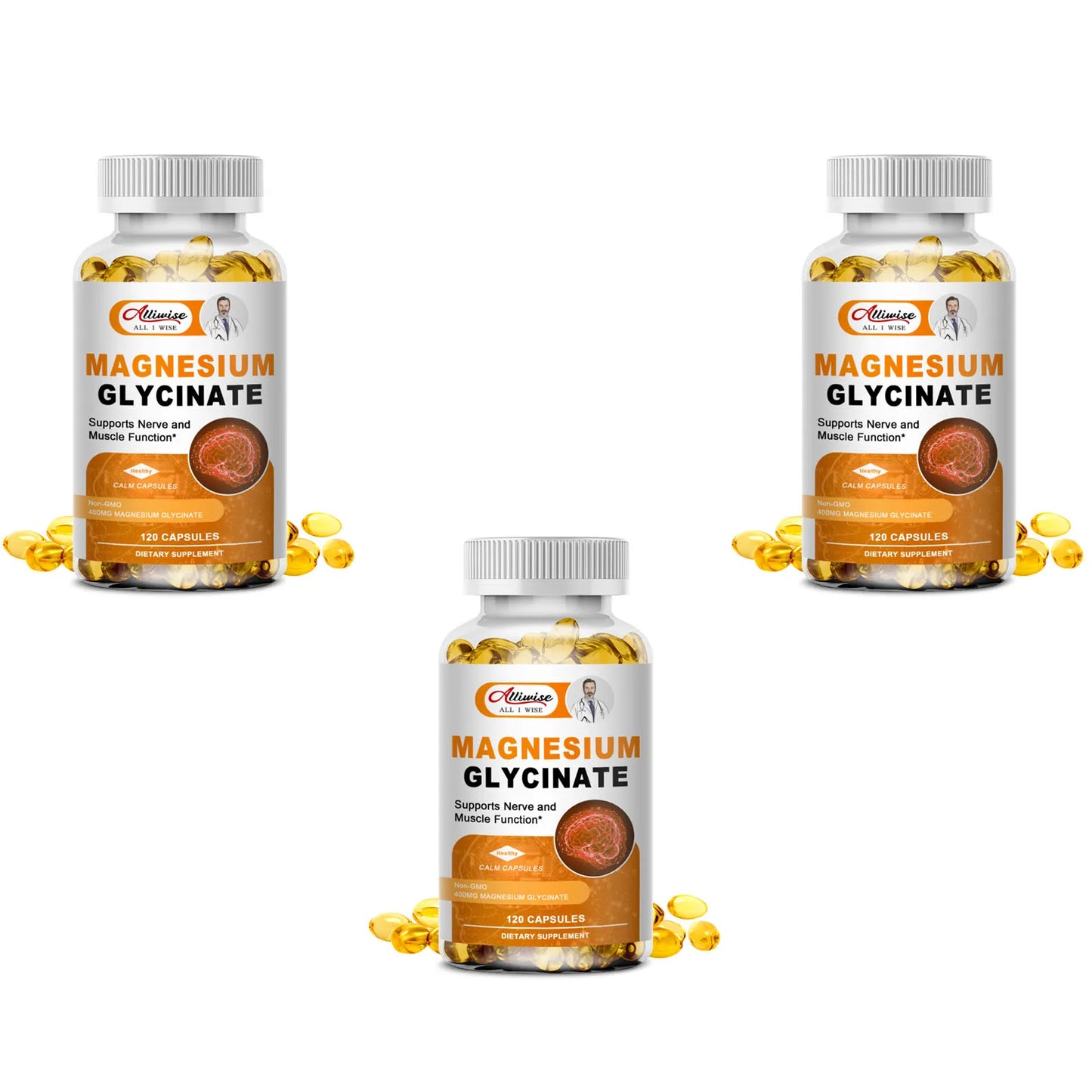 Magnesium Glycinate 500mg + Zinc, Vitamin D3 & B6 – High Absorption Veggie Capsules | 120 Count Peaceful Pleasures Health and Wellness