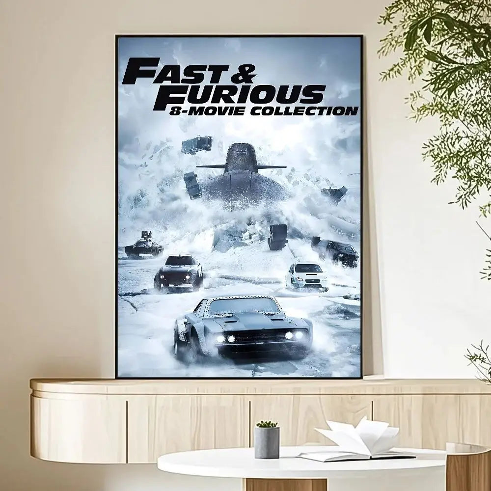 Fast & Furious 2 Vintage Canvas Movie Poster | Fan Wall Art