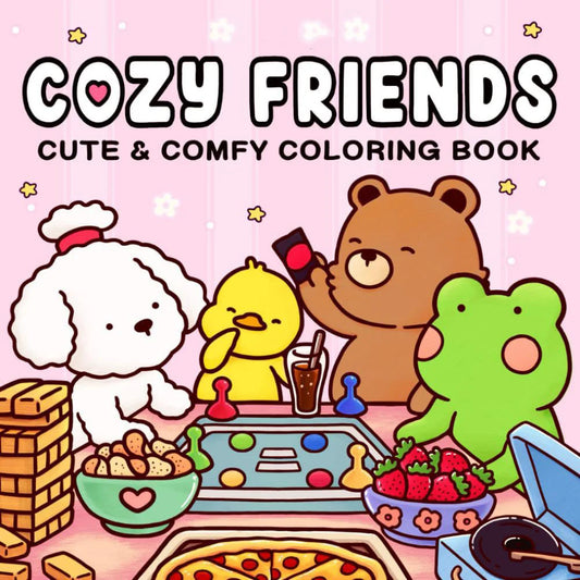 Adorable Creatures Cozy Coloring Books Relaxation Hygge Moments Fun Peaceful Pleasures Health and Wellness WHITE