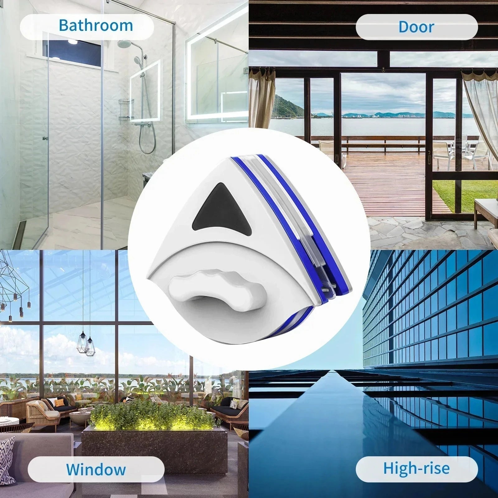 2025 Powerful Dual Sided Magnetic Window Cleaner for Home High Efficiency Glass Cleaning Durable Reusable Clean Cotton Peaceful Pleasures Health and Wellness