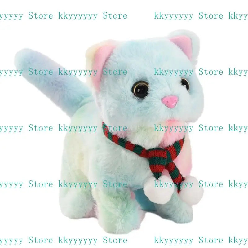 Musical Walking Meowing Cat Plush Toy – Kids Gift