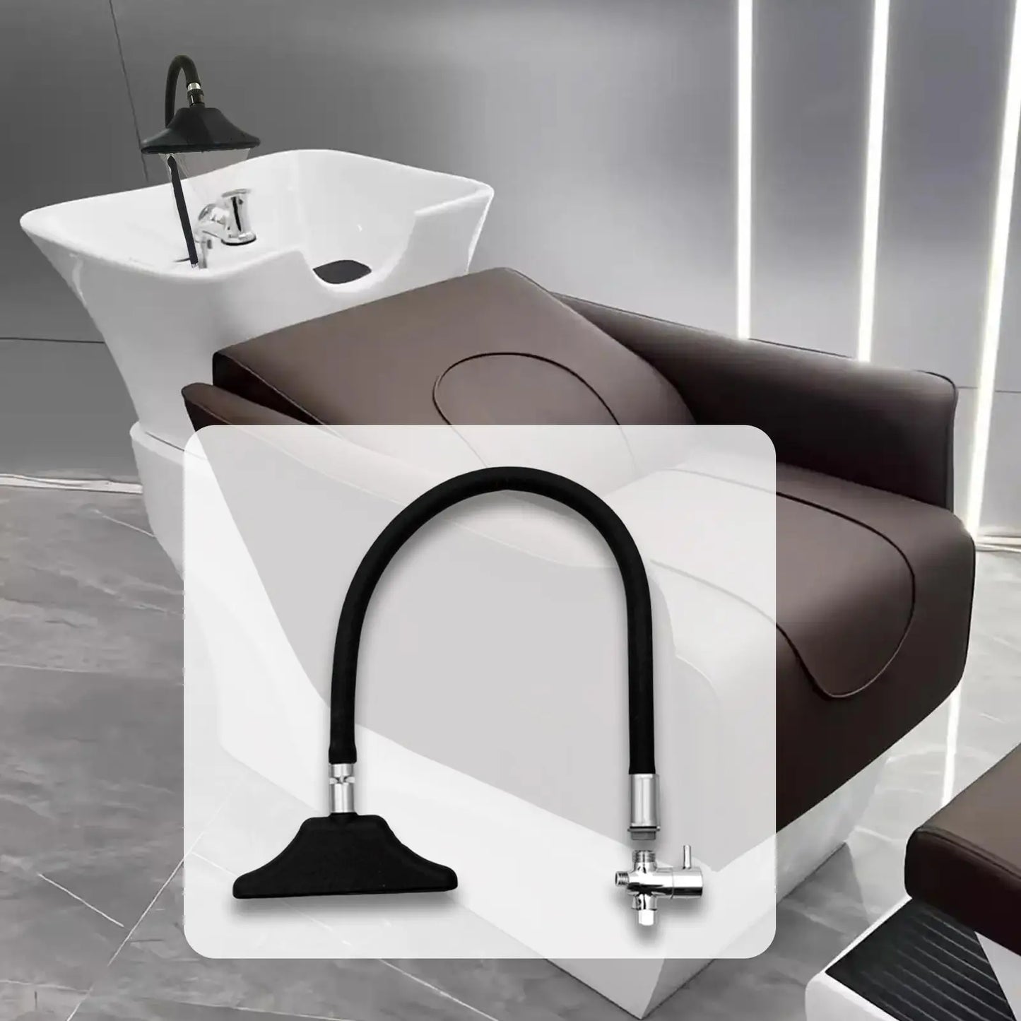Salon Shampoo Sink Waterfall Shower Head | Hair Spa Equipment