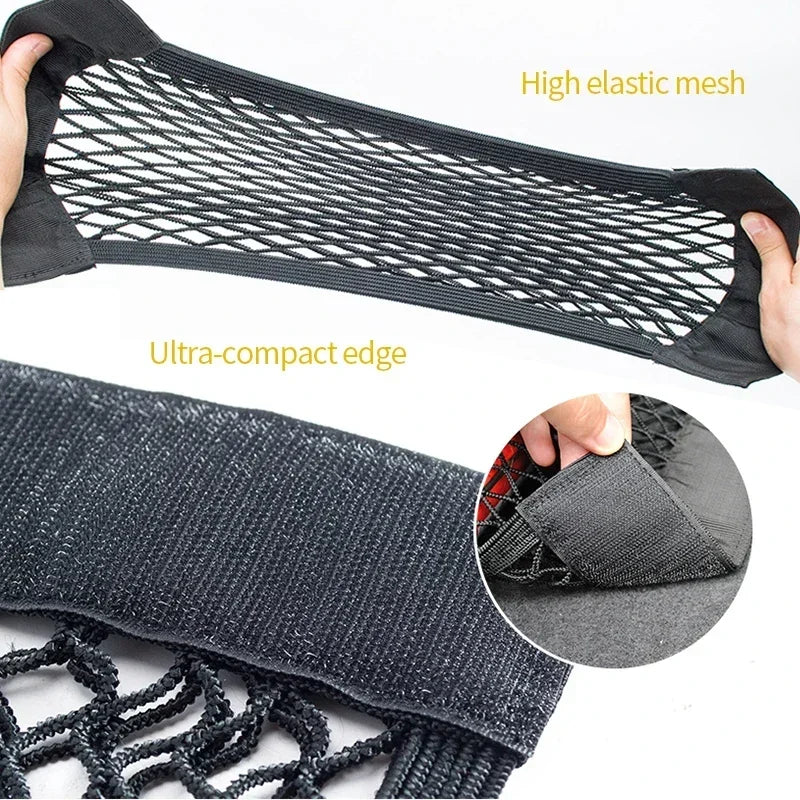 Car Elastic Mesh Storage Net Pocket – Universal Auto Organizer