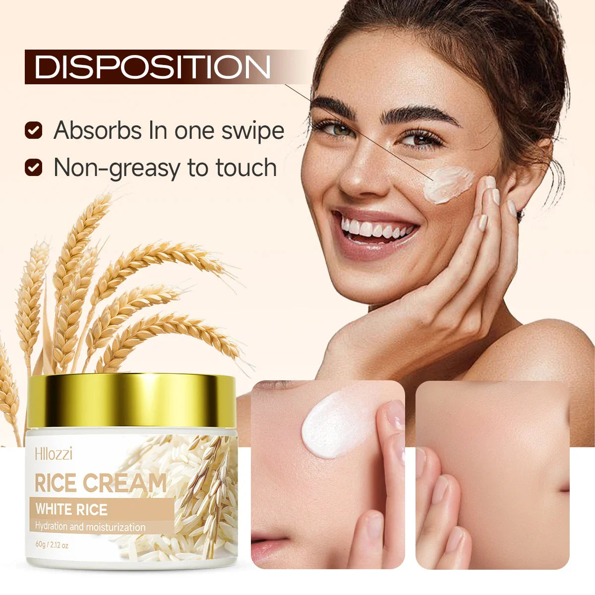Rice Ferment Face Cream – Brightens Pores & Boosts Glow