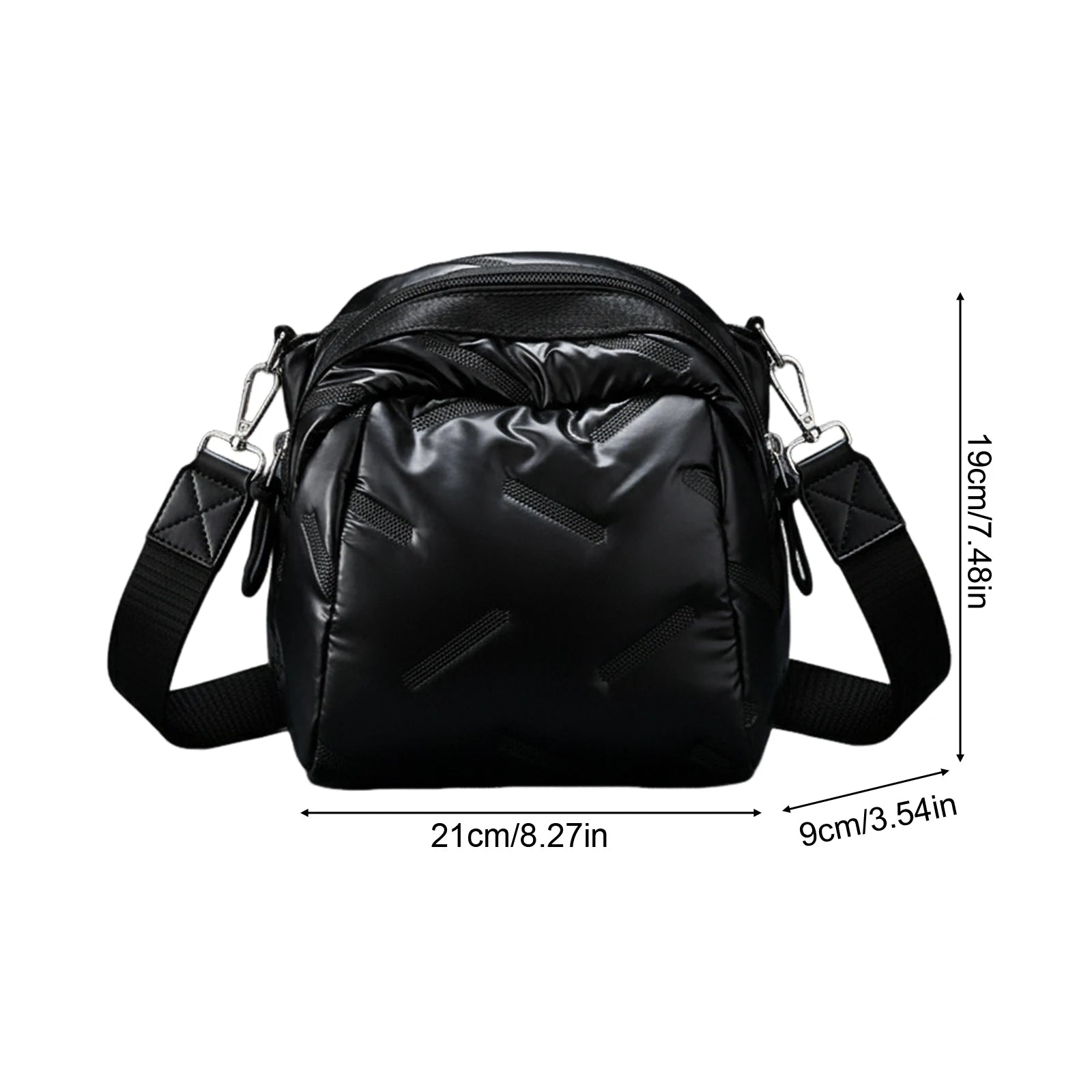 Women Shoulder Crossbody Bag Waterproof Nylon Casual Design 21*9*19cm Lightweight Comfortable Peaceful Pleasures Health and Wellness