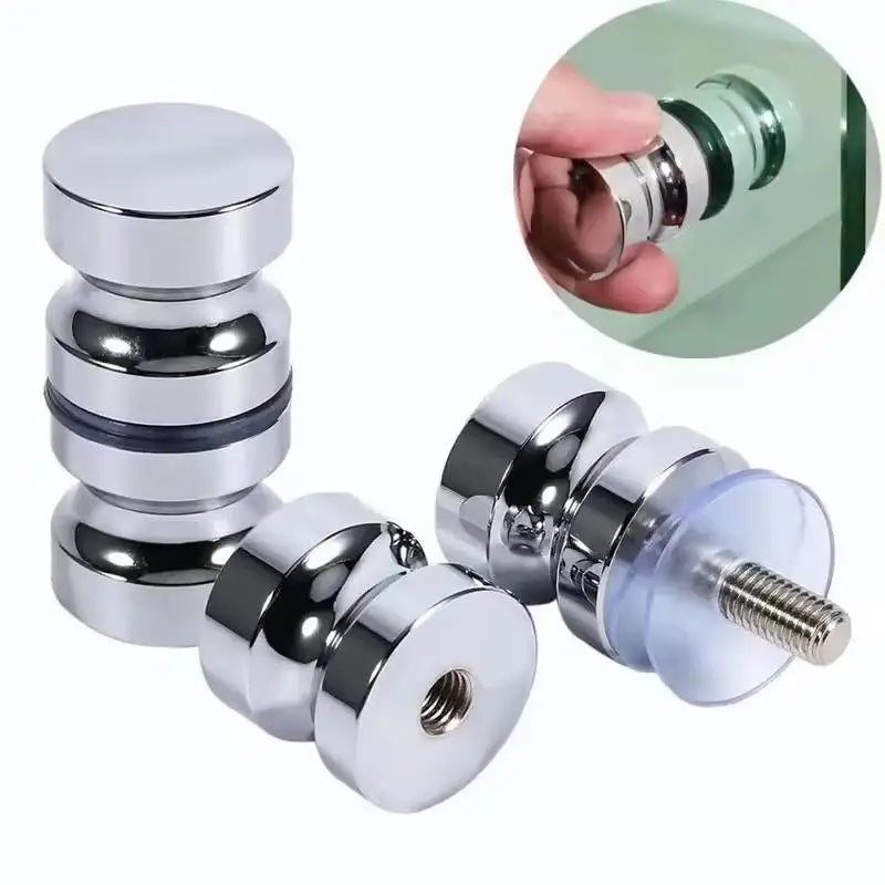 New Shower Glass Door Handle,Sliding Shower Doors Knob,Double Sided Pull Hardware Replacement Parts For Bathroom Glass Doors Peaceful Pleasures Health and Wellness