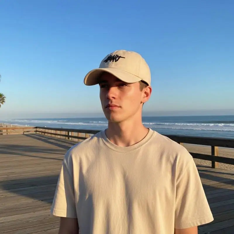 Washed Embroidered Baseball Cap | Unisex Adjustable Sun Hat