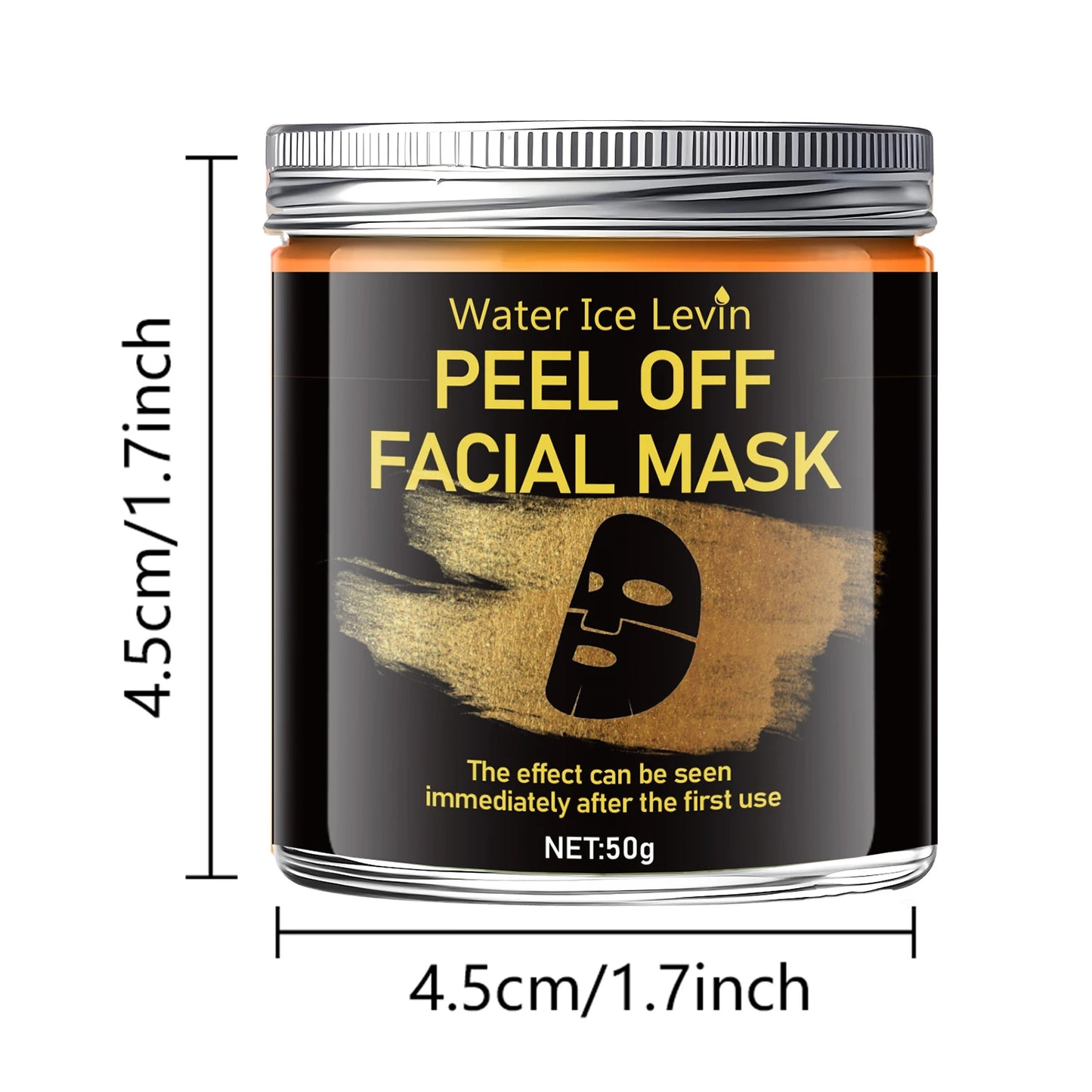 Turmeric Vitamin C Retinol Gel Peel Mask – Moisturizing 50g Gel Peel Face Mask Peaceful Pleasures Health and Wellness