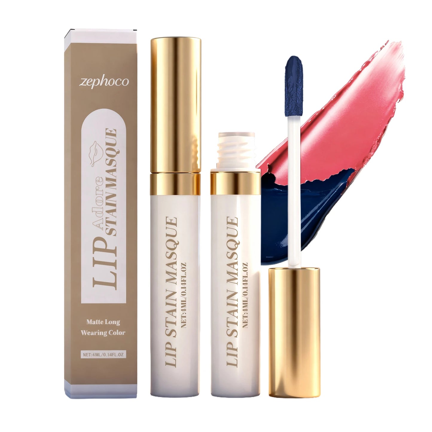 Zephoco Matte Peel Off Lip Gloss – Moisturizing & Plumping