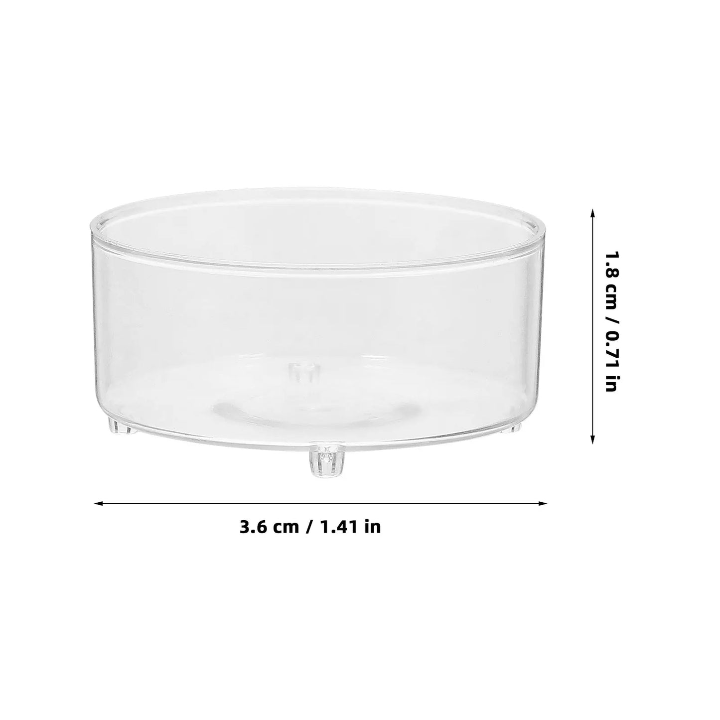 100pcs Plastic Holder Clear Cup Candlestick Heat Resistant Mold Container Home Temple Church Supply Peaceful Pleasures Health and Wellness