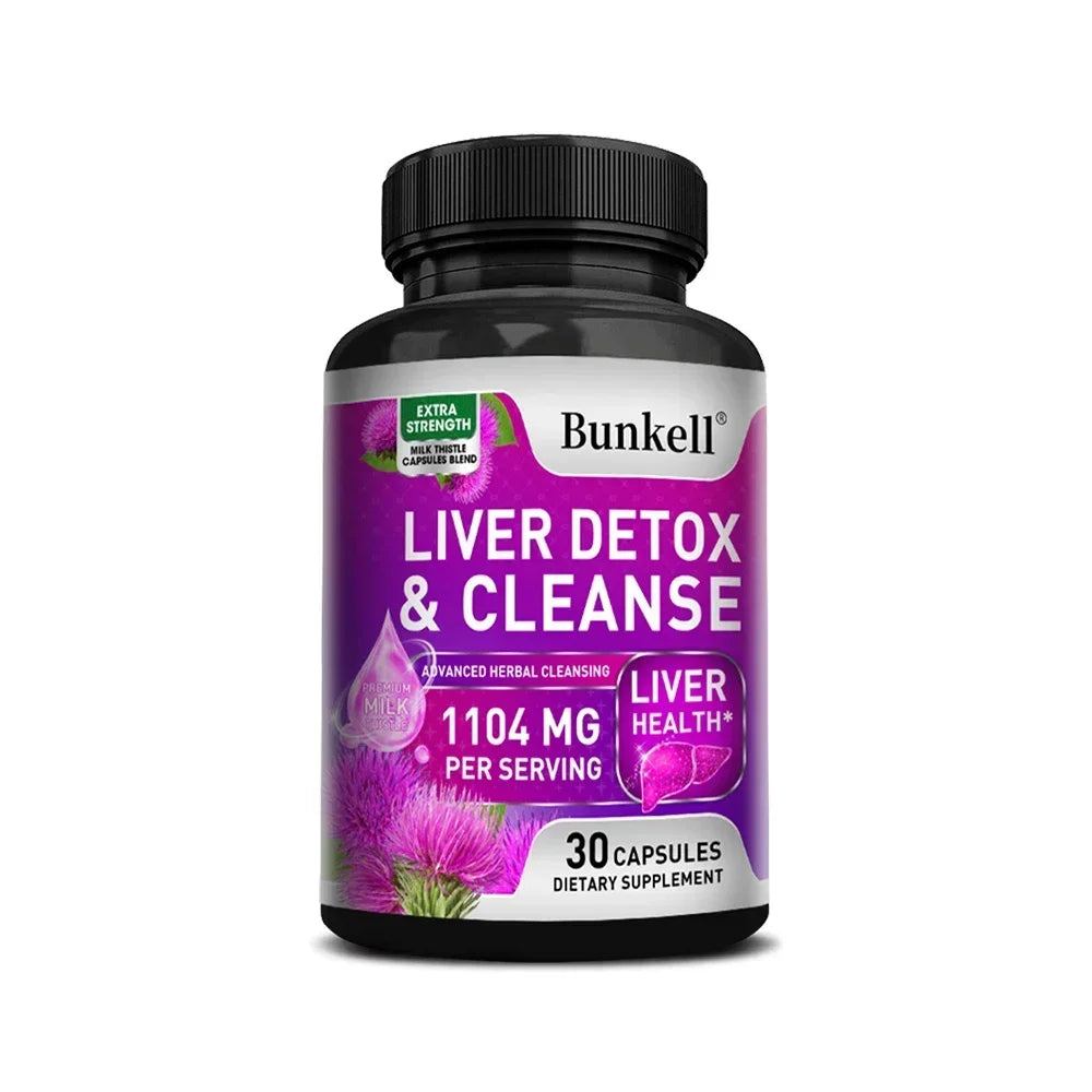 Natural Milk Thistle Supplement - Beet Root, Artichoke, Support Detoxification, Liver Cleanse Repair and Nourishing, Antioxidant Peaceful Pleasures Health and Wellness 30 count-1 bottle