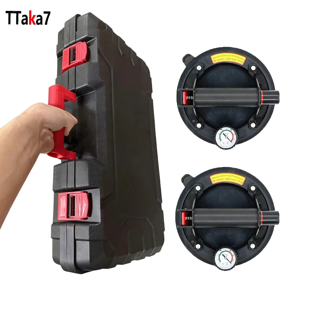 8 Inch 250KG Air Pump Vacuum Suction Cups Powerful Heavy-Duty Strong Hand Pump Sucker Lifted Magnets Handling Tools Peaceful Pleasures Health and Wellness 2PC with box 1