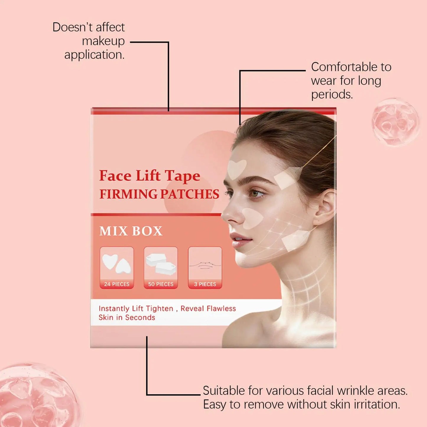 Invisible Face Lift Tape – Contour & Chin Lifting Kit