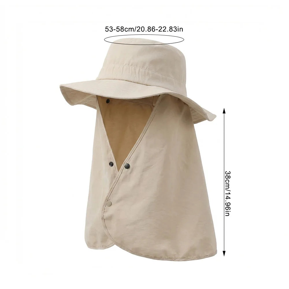Women Sun Protect Hat Wide Brim UV Protect Outdoor Fishing Hat Adjustable Lightweight for Summer Peaceful Pleasures Health and Wellness