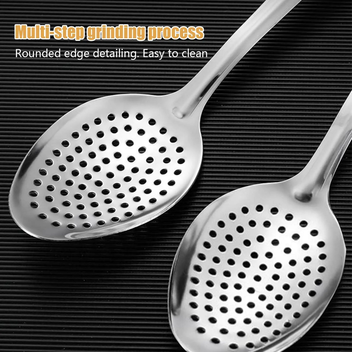 Stainless Steel Slotted Spoon – Strainer, Skimmer & Scoop
