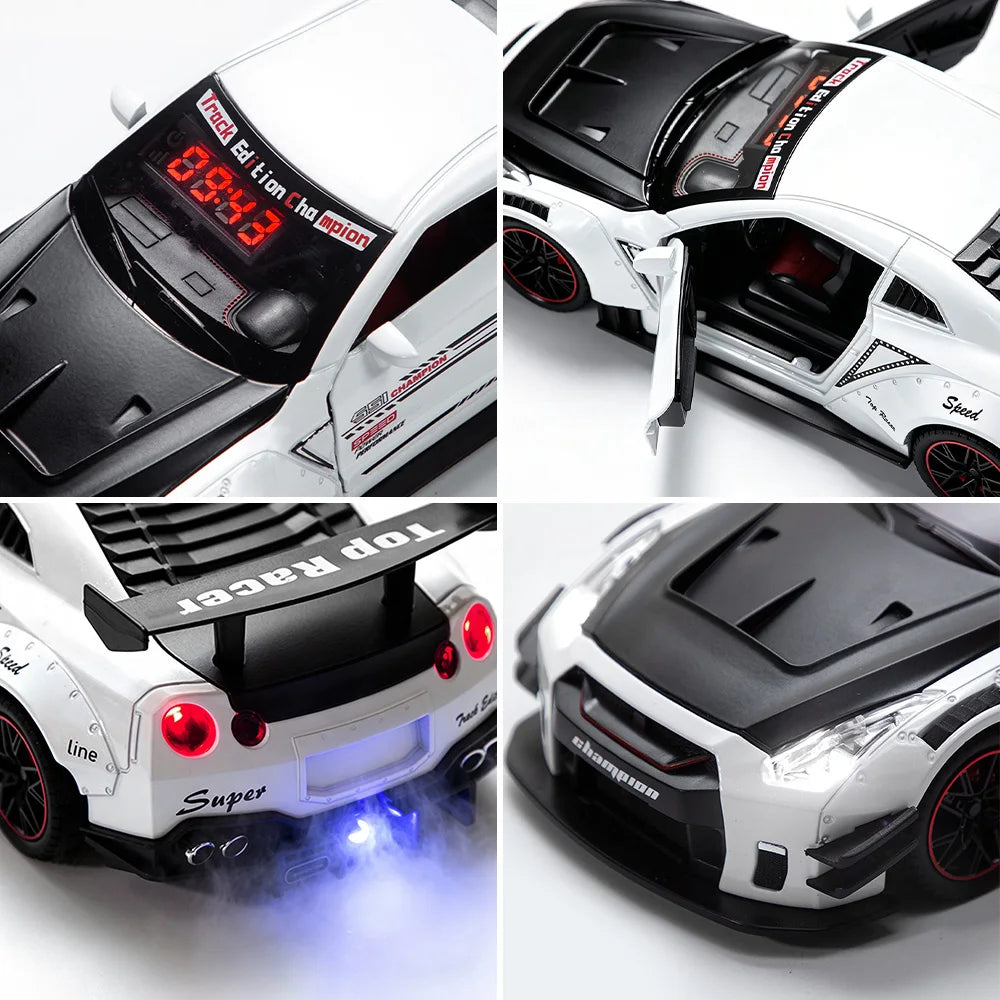 Hypercar Alarm Clock | Engine Sound, LED, Mist Spray & Remote Novelty Alarm Clock Peaceful Pleasures Health and Wellness