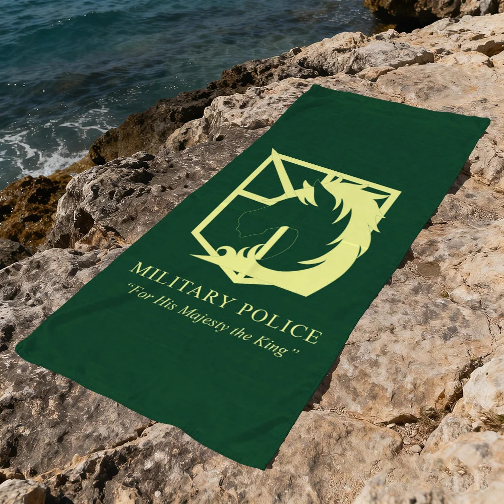 Attack on Titan Anime Beach Towel – Quick Dry & Soft Anime Beach Towel Peaceful Pleasures Health and Wellness