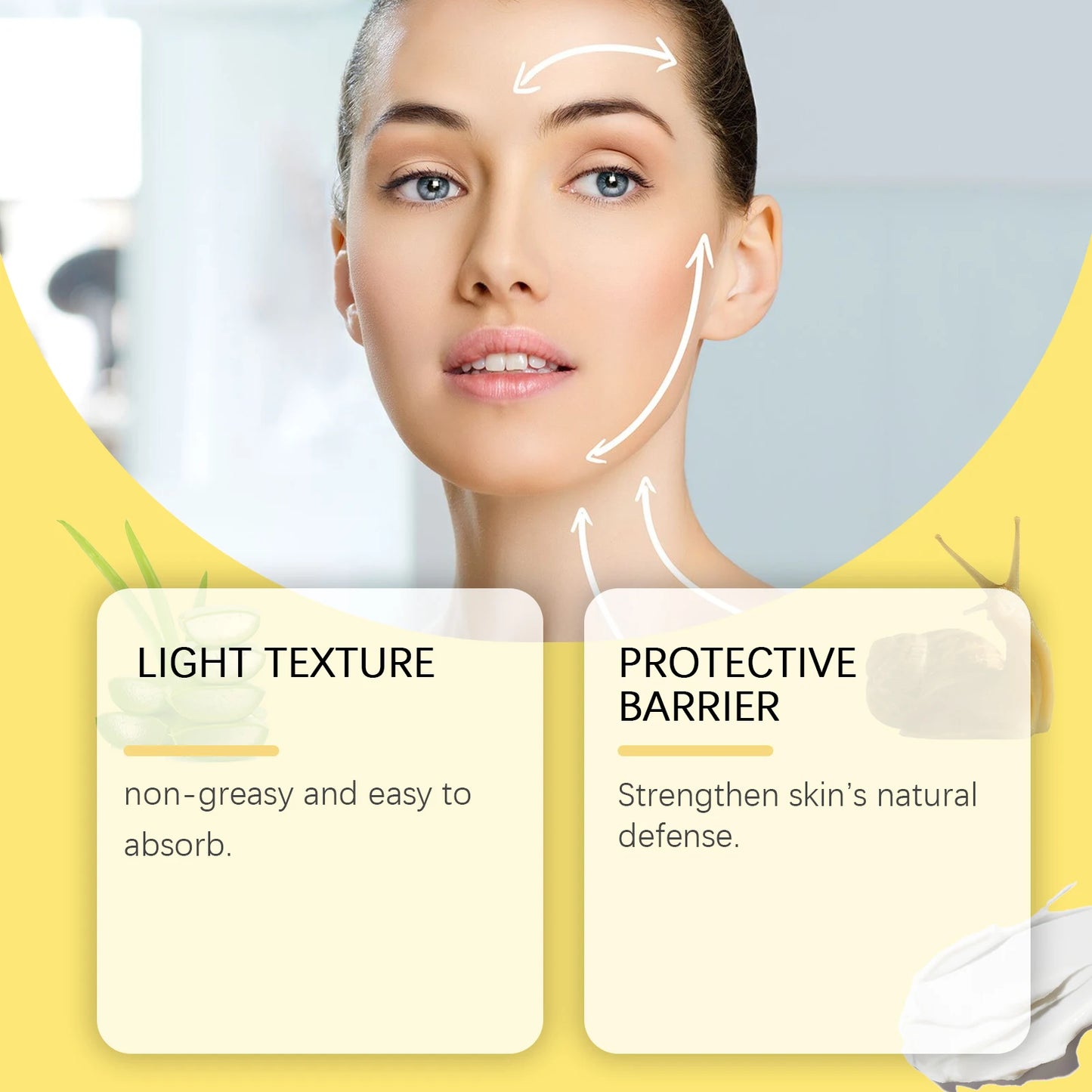 Snail Mucin 96% Face Cream, Essence & Cleanser – Hydrating Set