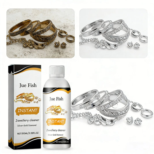 Jue-Fish Jewelry Cleaner Solution – Tarnish Remover 100ml Jewelry Cleaner Solution Peaceful Pleasures Health and Wellness