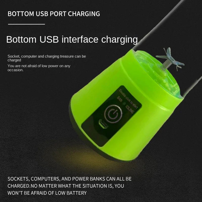 Gadgets Tools Rechargeable Kitchen Acceesories USB Blender Smoothie Dining. Automatic Maker Shake Electric Portable Mini Juicer Peaceful Pleasures Health and Wellness