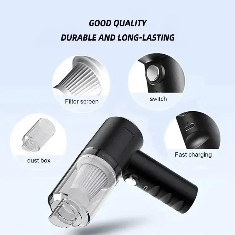 Portable Wireless Handheld Vacuum 120W | Car & Home Use