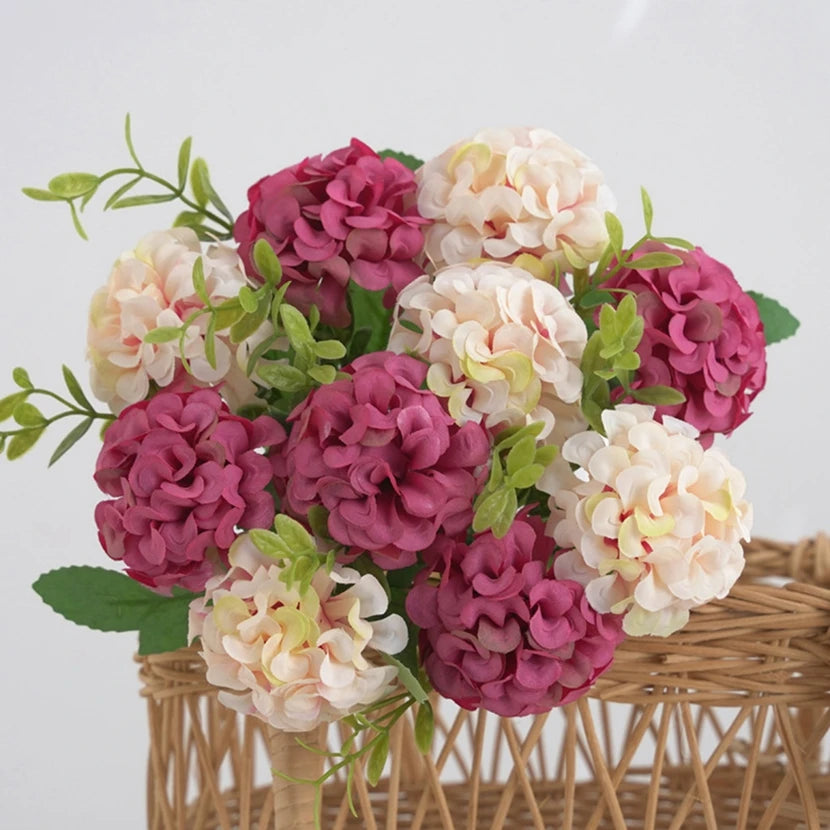 Silk Carnation Artificial Flowers 1/3PCS – Wedding & Home Decor