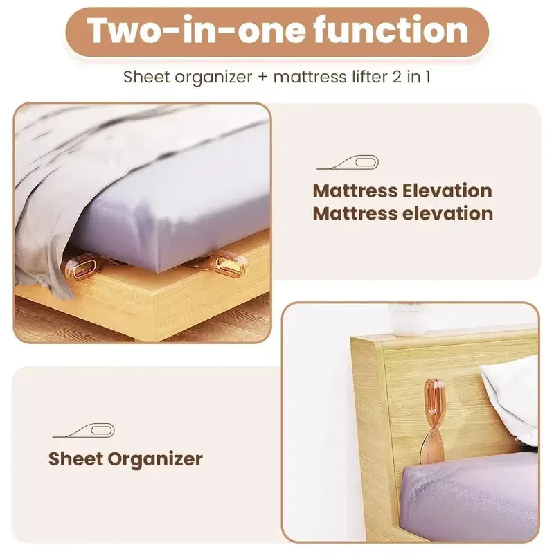 Sheet Changing Portable Tool Mattress Lifter Ergonomic Mattress Wedge Lifter Bed Aid Domestic Mattress Lifting Aid Peaceful Pleasures Health and Wellness