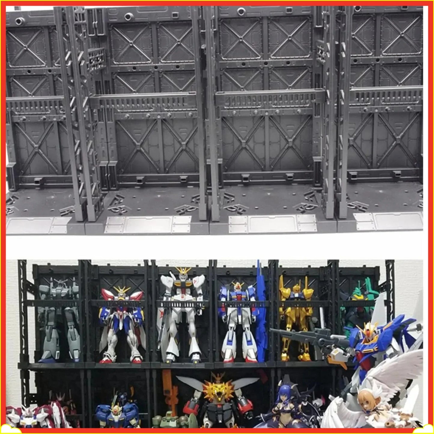 Stackable Anime Figure & LEGO Model Display Storage Box 2-Pack