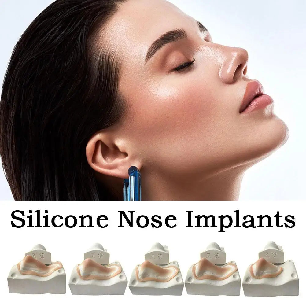 1Pc Realistic Silicone Fake Nose & Chin Prosthetic,Reusable Skin-Friendly3D Fake Nose Special Effects Makeup Tools for Cosplay Peaceful Pleasures Health and Wellness