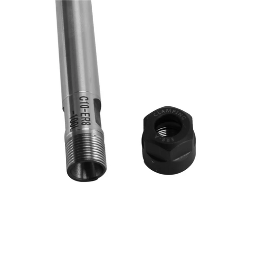 A36T-5X C10 Er8a 100L Collet Chuck Holder + 35Pcs Precision Er8 Spring Collet Set Peaceful Pleasures Health and Wellness silver black