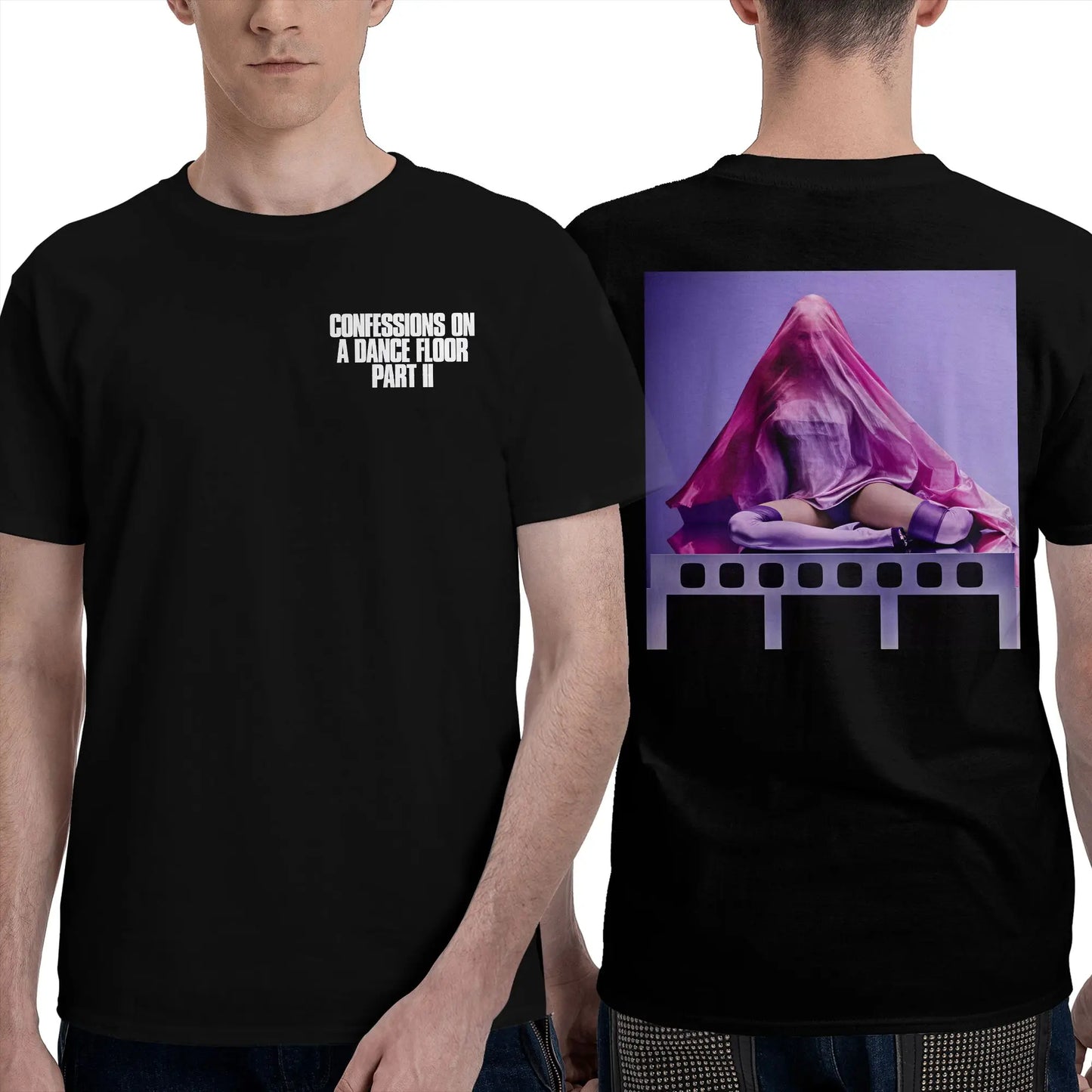 Madonnas Confessions II Album 2026 T-Shirt Male Y2K Cotton T-Shirts Summer Comfortable Novelty Tees Hot Sale Oversize Clothes Peaceful Pleasures Health and Wellness 6 M
