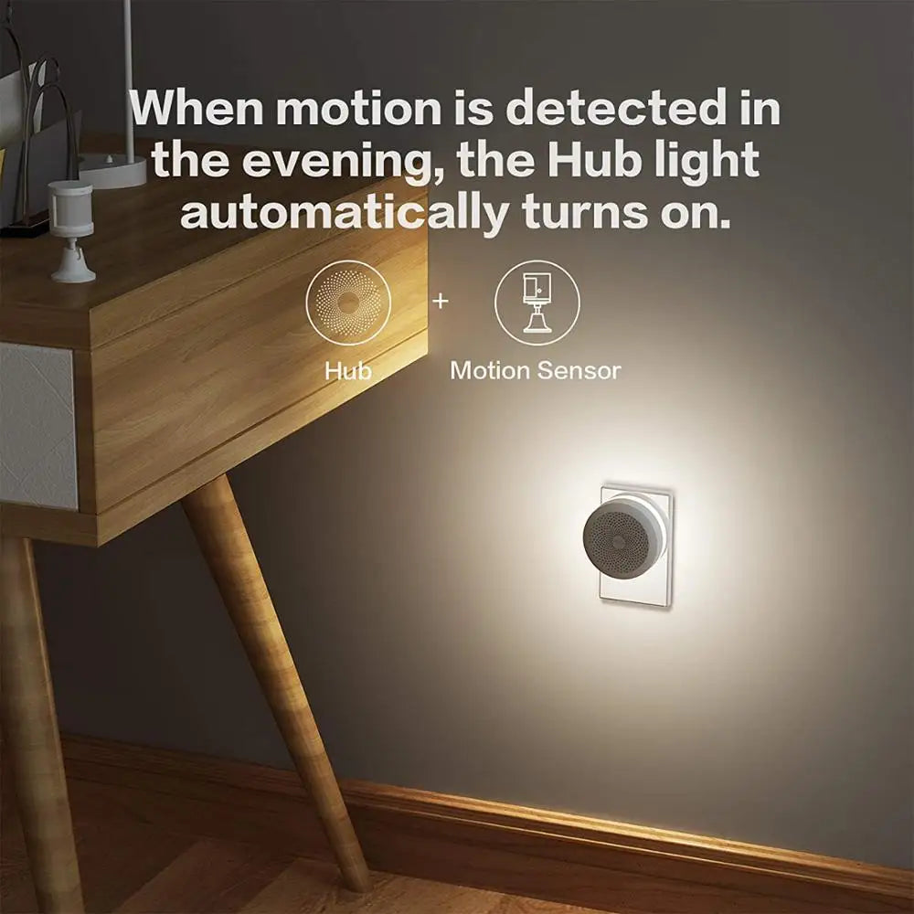 Aqara Gateway M1S Hub ZigBee For Xiaomi Smart Gateway 3 Wireless Connection Alarm System Monitor Remote Work With Mijia Homekit Peaceful Pleasures Health and Wellness