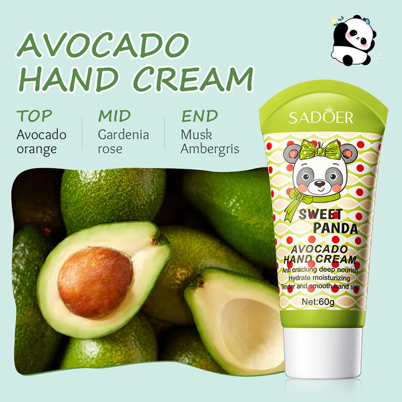 SADOER Milk Avocado Hand Cream – Moisturizing & Brightening Hand Cream Peaceful Pleasures Health and Wellness Avocado
