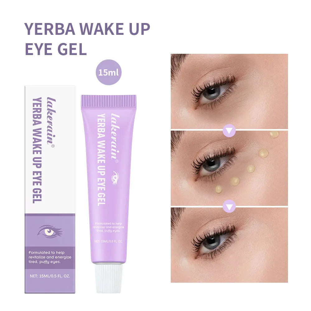 Yerba Wake Up Eye Gel - Yerba Mate Hyaluronic Acid and Caffeine to Hydrate Minimize Puffiness and Swelling Peaceful Pleasures Health and Wellness