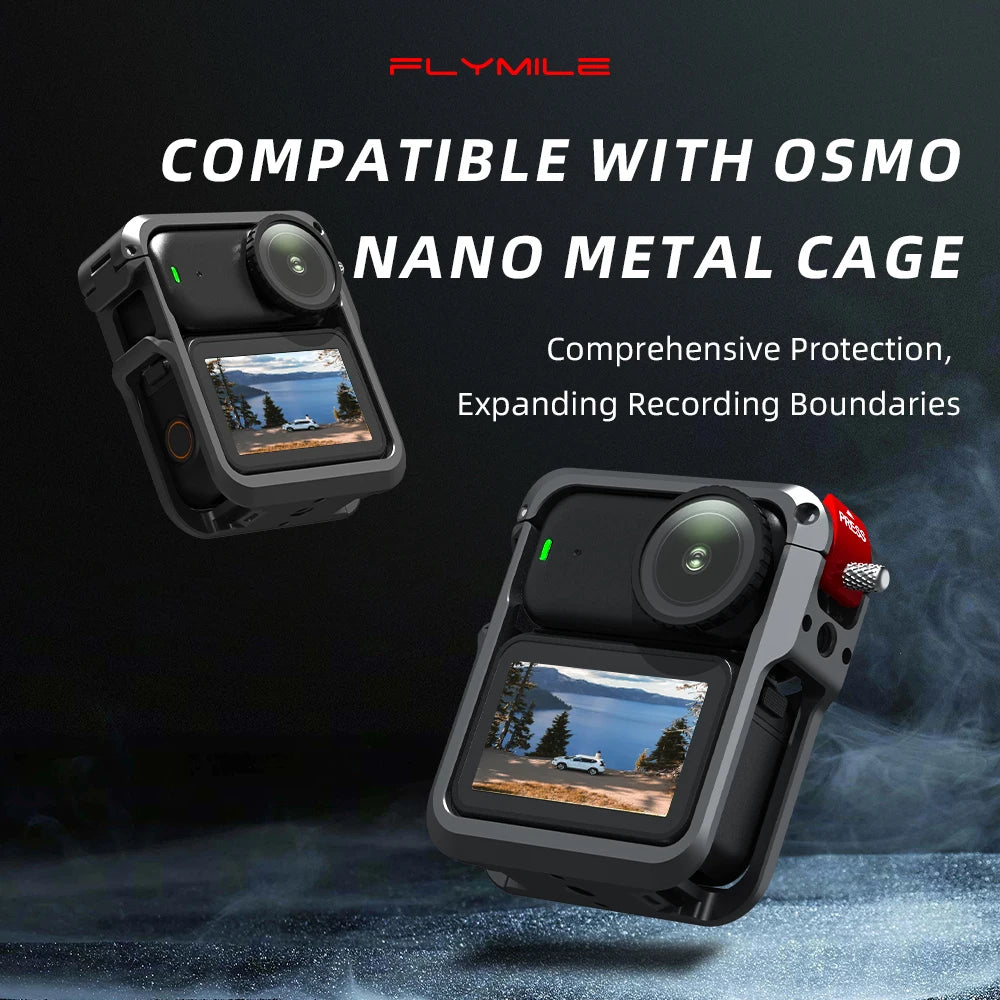 Aluminum Alloy Magnetic Quick Release Protective Case For DJI Osmo Nano Camera Dual Locking Secure & Worry-Free Peaceful Pleasures Health and Wellness