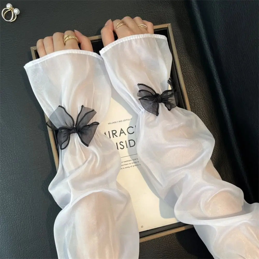 Women's UV Protection Ice Silk Arm Sleeves – Bow Fairy Style