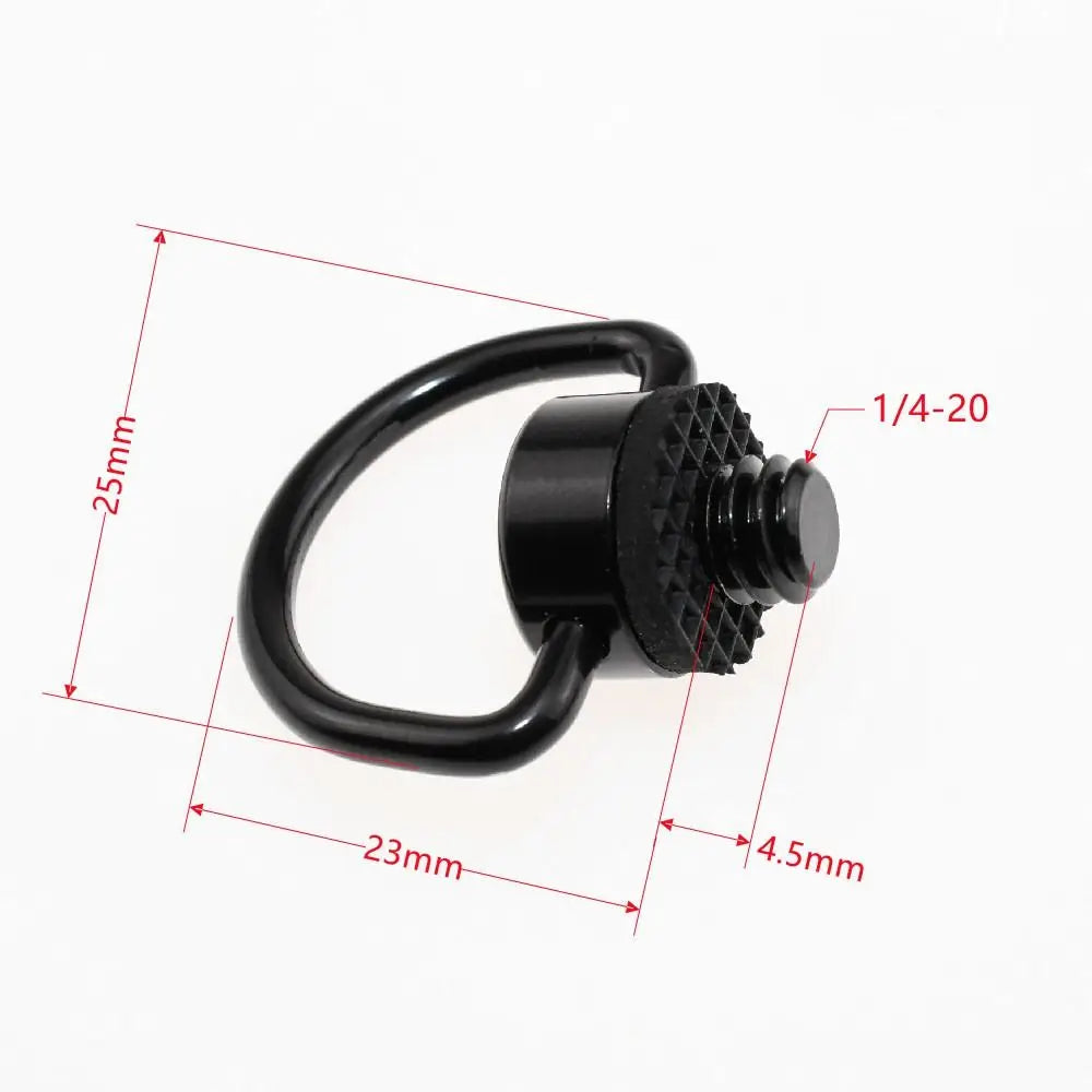 1/4 Inch Camera Screw Connection Ring D Ring Shoulder Strap Safety Screw Black Connection Adapter Camera Quick Strap Ring Peaceful Pleasures Health and Wellness A1